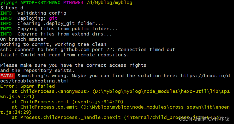 something's wrong/spawn failed 图片